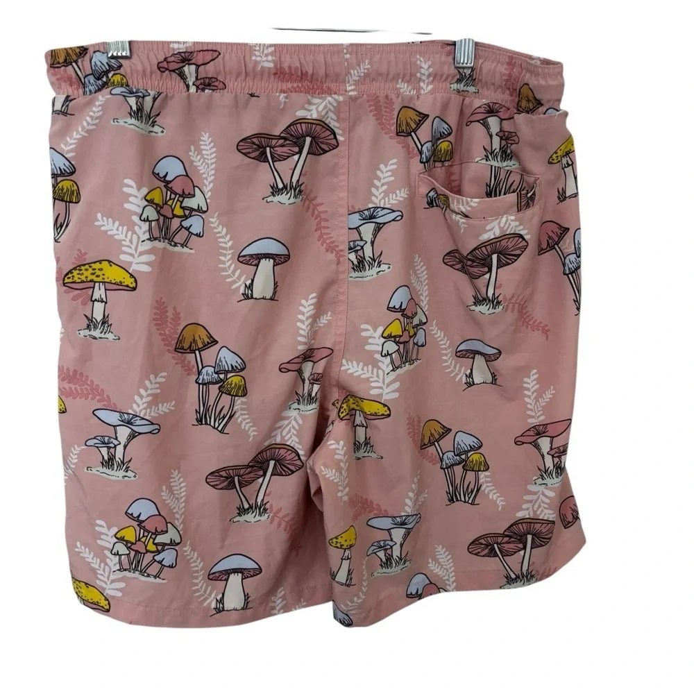 Fresh prints of bel air Mushroom Print Pink Drawstring swim surf beach Shorts